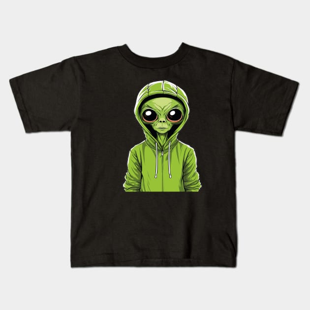 This Is My Human Custome I'm Really An Alien Kids T-Shirt by WoodShop93